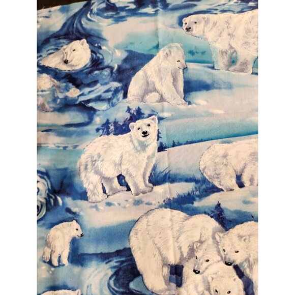 Polar Bear-Themed Cotton Fabric Quilt Squares Panel Bundle - Picture 8 of 16